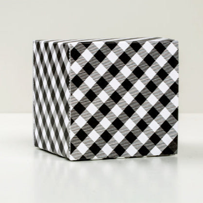 Black Gingham Print