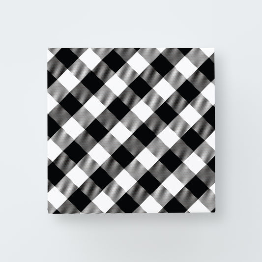Black Gingham Print