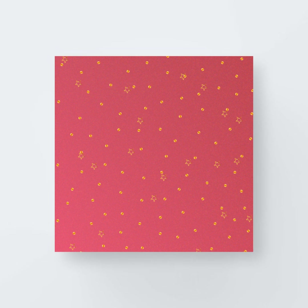 Gold Stars Confetti Print