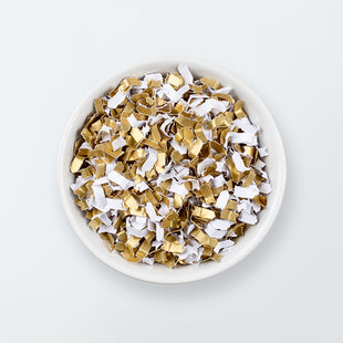 Gold and White Confetti