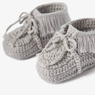 MOCCASIN BOOTIES - GRAY