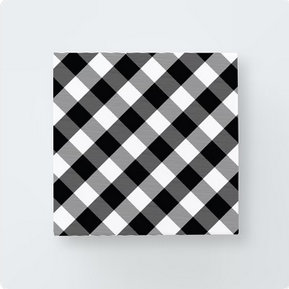 Black Gingham Print