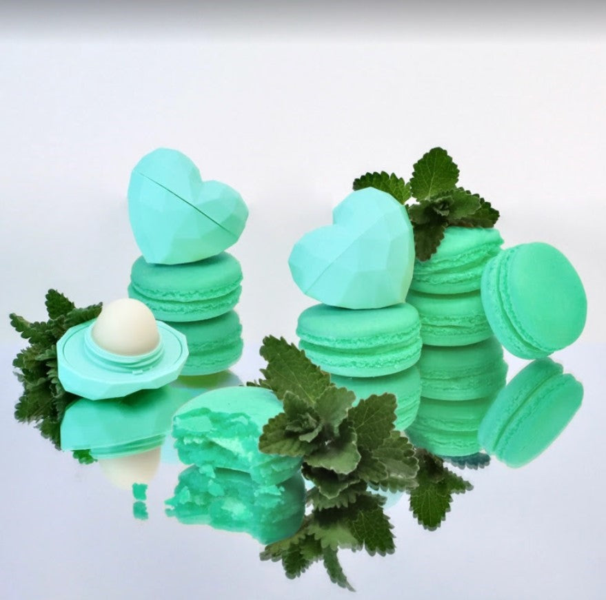 Teal Heart Lip Balm -