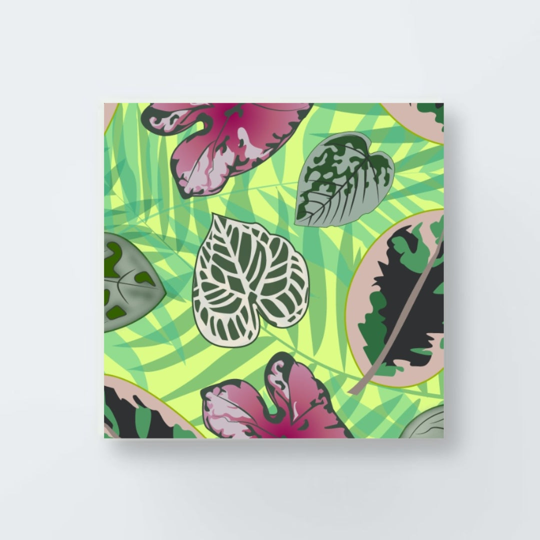 Tropical foliage mix  print