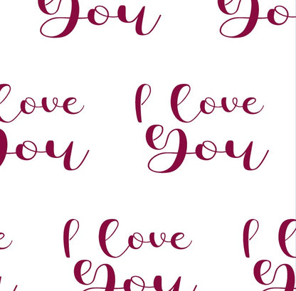 I love You Print