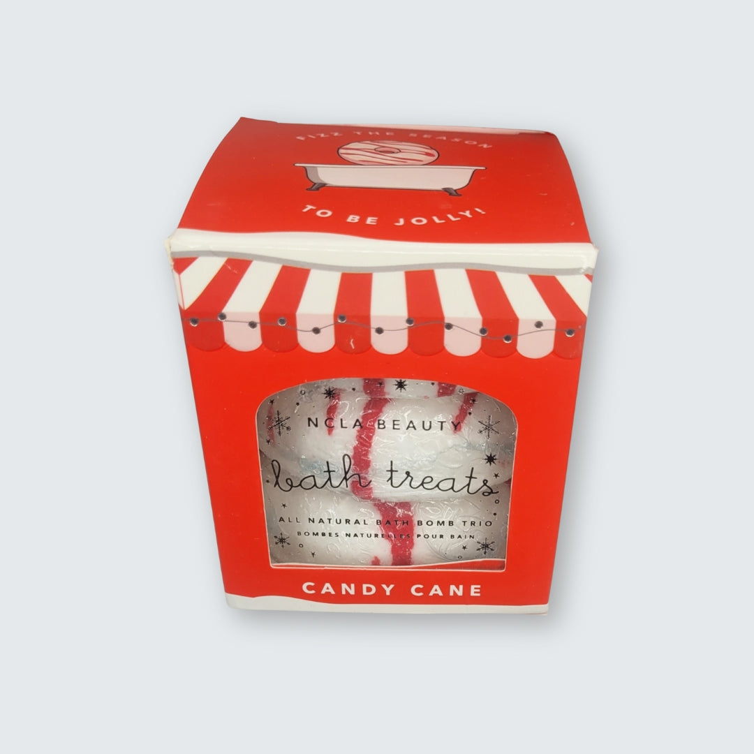 Candy Cane Bath Bomb Trio