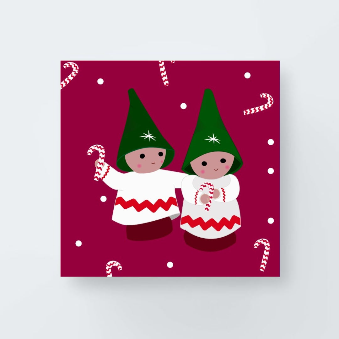 Candy Cane People Print