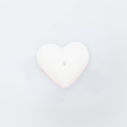 White Heart Mini Candle