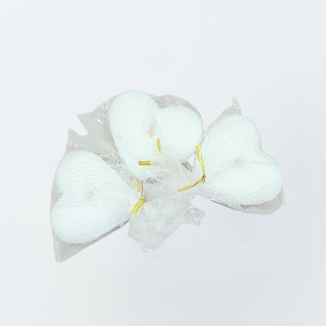 White Heart Mini Candle