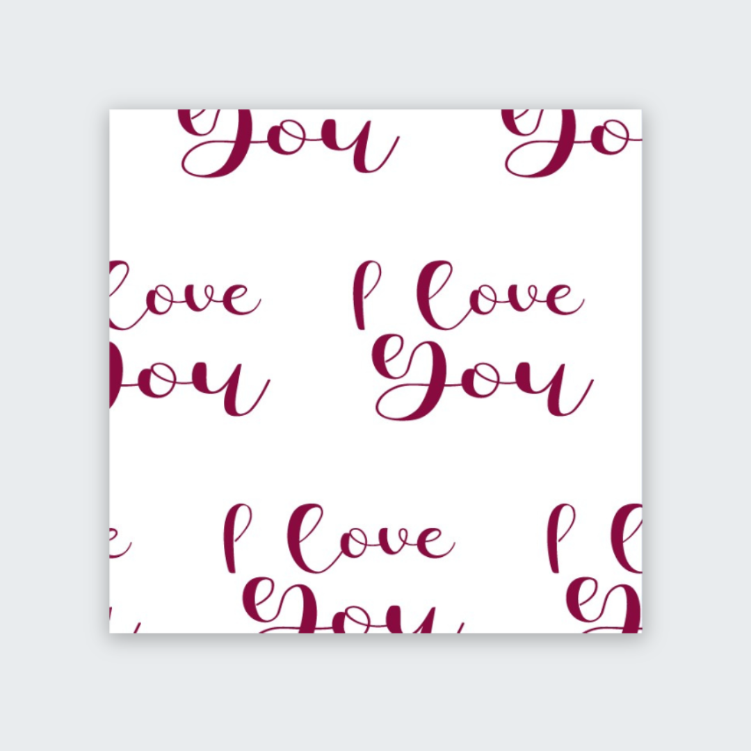 I love You Print