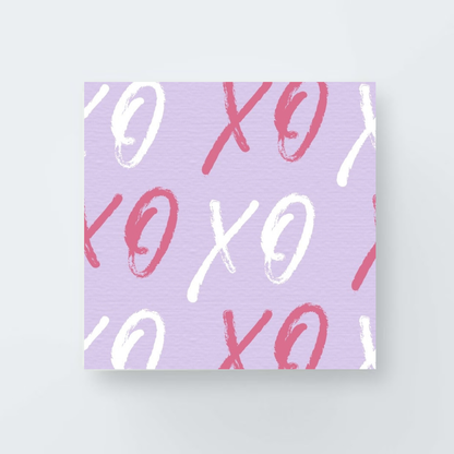 lavender xoxo print