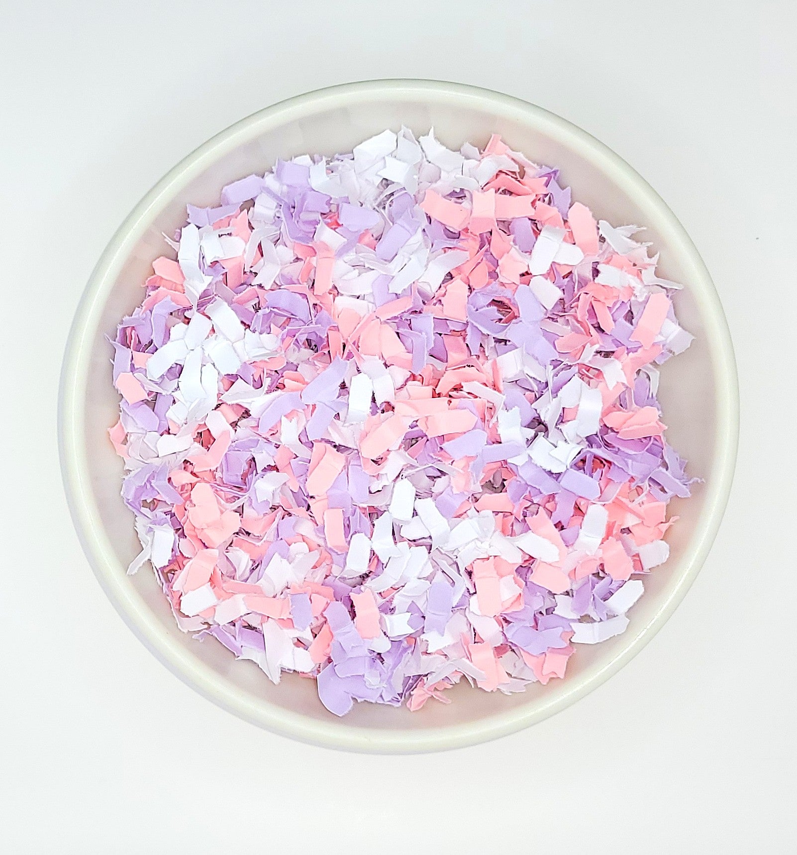 purple and pink confetti