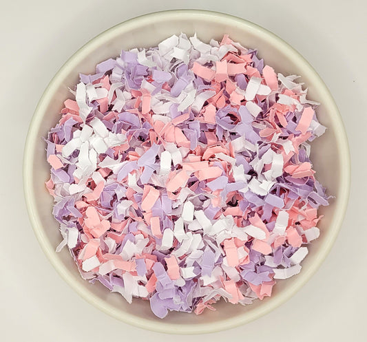 purple pink confetti
